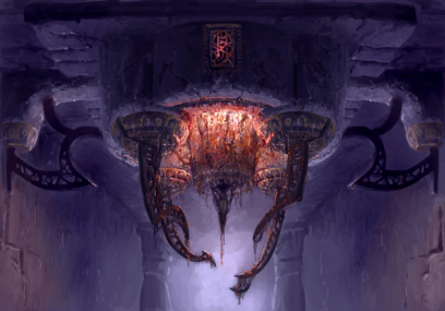 Stygian Ceiling Contraption concept art from the video game Age of Conan: Unchained