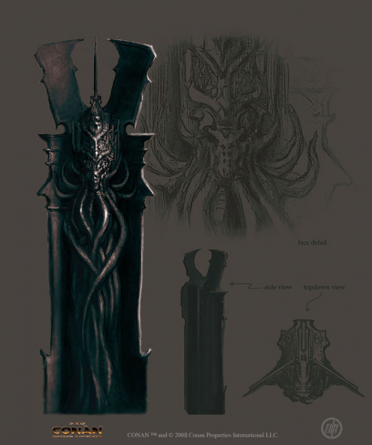 Thoth Amons Juice Extractors concept art from the video game Age of Conan: Unchained by Alex Tornberg