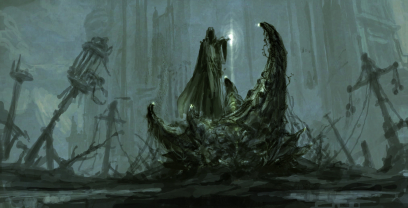 Summoning concept art from the video game Age of Conan: Unchained