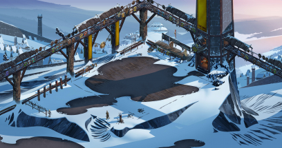 Proving Grounds concept art from the video game The Banner Saga by Arnie Jorgensen