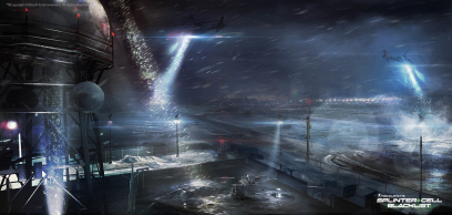 Denver Weather Station concept art from the video game Splinter Cell: Blacklist by Nacho Yague