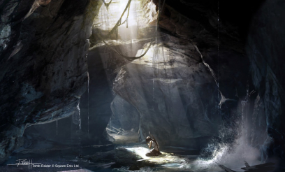 Grotto concept art from the video game Tombraider (2013) by Brenoch Adams