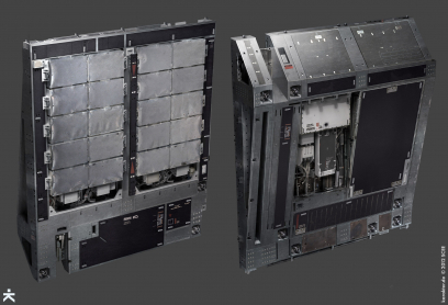 Hightech Wall concept art from the video game Killzone Shadow Fall