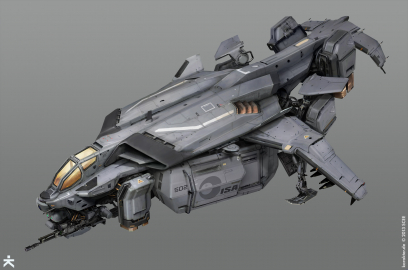 ISA Dropship concept art from the video game Killzone Shadow Fall
