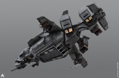 ISA Dropship concept art from the video game Killzone Shadow Fall