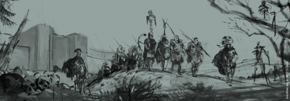 Gates concept art from the video game Ryse: Son of Rome