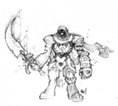 Monster Concept concept art from the video game Dungeon Runners by Joe Madureira