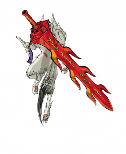 Seven Strike concept art from the video game Okami