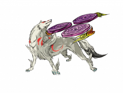 Trinity Mirror concept art from the video game Okami