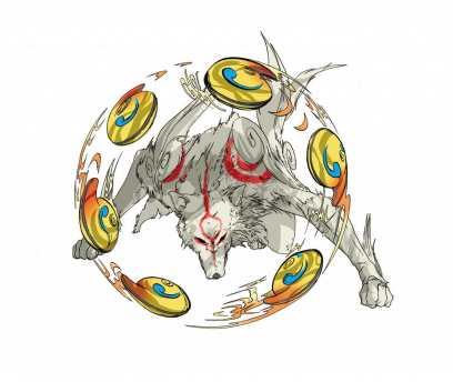 Devout Beads concept art from the video game Okami