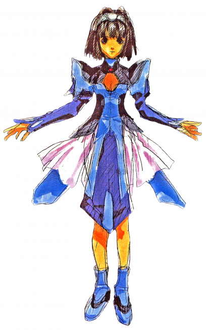 Kelvena concept art from the video game Xenogears