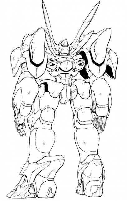 Fenrir Back concept art from the video game Xenogears