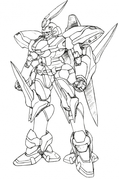 Weltall 2 Rough concept art from the video game Xenogears