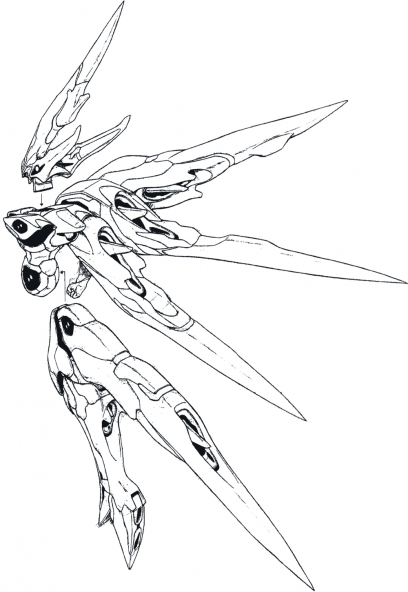 Xenogearsgears Back concept art from the video game Xenogears