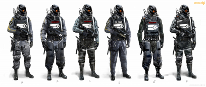 Security concept art from the video game Killzone Shadow Fall by Andrejs Skuja
