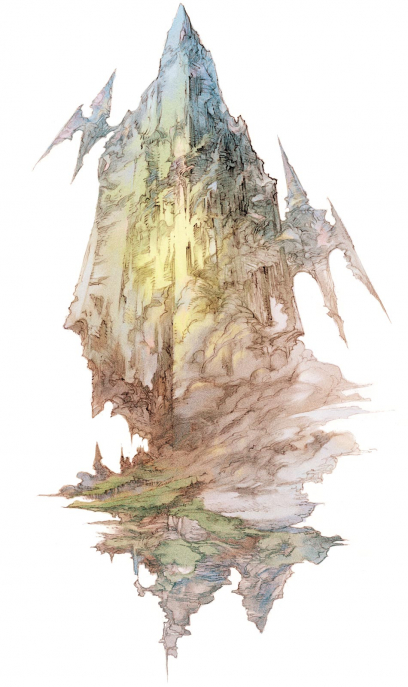 Crystal concept art from the video game Bravely Default