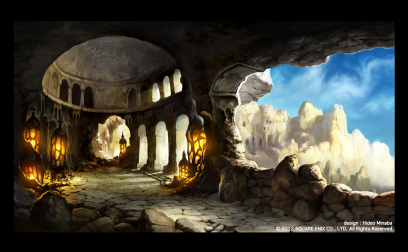 Background Art concept art from the video game Bravely Default