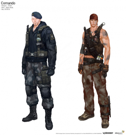 Commando concept art from the video game CrossFire by Lee Chang Woo