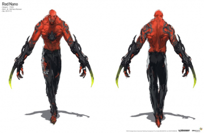 Red Nano concept art from the video game CrossFire by Lee Chang Woo