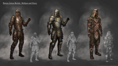 Breton Armor concept art from the video game The Elder Scrolls Online