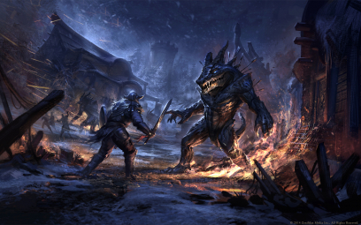 Deadroth concept art from the video game The Elder Scrolls Online by Jeremy Fenske