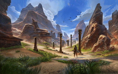 Bangkorai concept art from the video game The Elder Scrolls Online by Jeremy Fenske