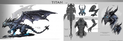 Titan concept art from the video game The Elder Scrolls Online