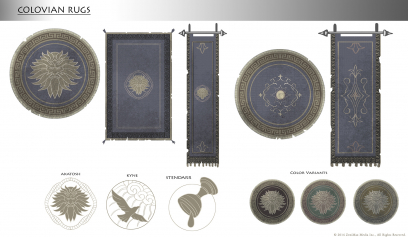 Colovian Rugs concept art from the video game The Elder Scrolls Online