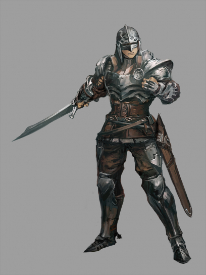 Class Fighter concept art from the video game Stranger of Sword City