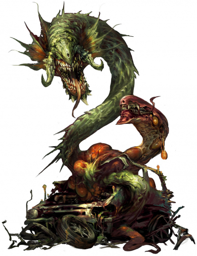 Hydra concept art from the video game Stranger of Sword City