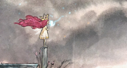 Early Concept Of Aurora concept art from the video game Child of Light by Serge-Melvil Meirinho