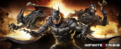 Batmen concept art from the video game Infinite Crisis