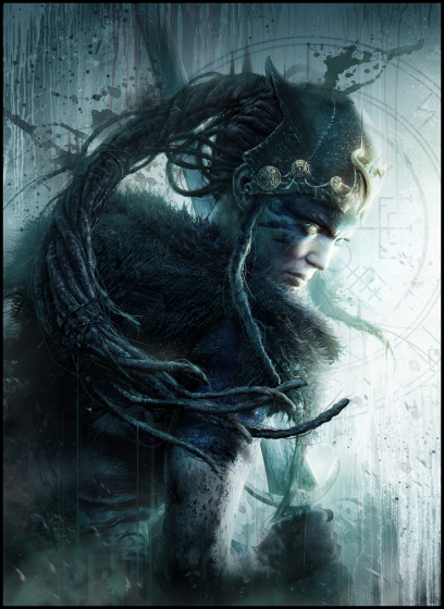 Playstation Magazine Cover concept art from the video game Hellblade by Mark Molnar