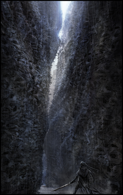 Canyon Of Hands concept art from the video game Hellblade by Mark Molnar