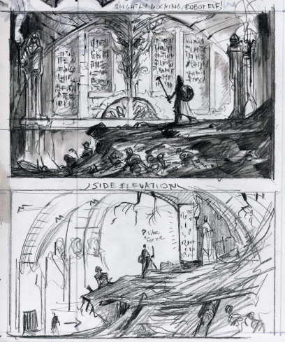 Random Sketches concept art from The Elder Scrolls V: Skyrim by Adam Adamowicz