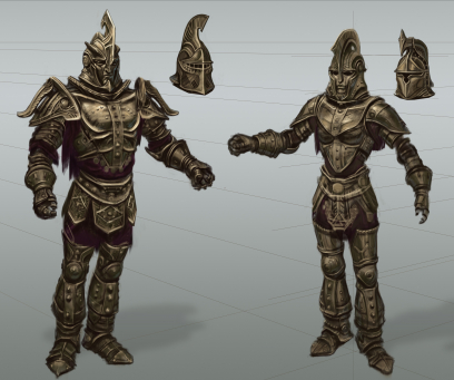 Dwemer Armor Rough Sketch concept art from The Elder Scrolls V: Skyrim by Adam Adamowicz