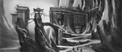 The Elder Scrolls V: Skyrim | High Hrothgar Rough Sketch