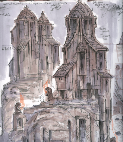 Crag concept art from The Elder Scrolls V: Skyrim by Adam Adamowicz