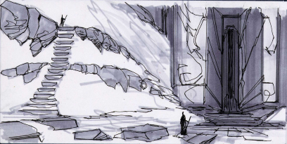 Architecture Concepts concept art from The Elder Scrolls V: Skyrim by Adam Adamowicz