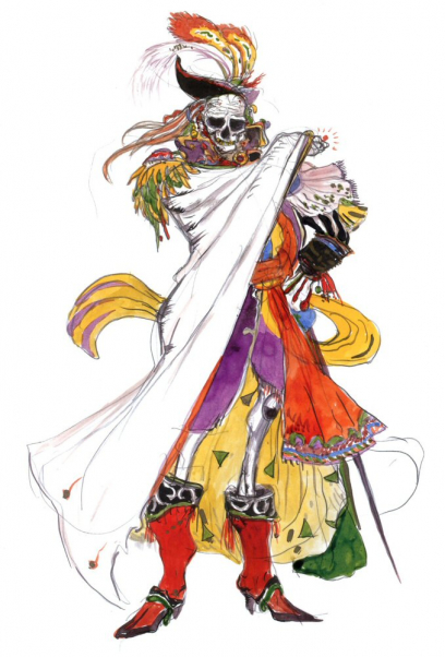 Concept art of Hein from the video game Final Fantasy Iii by Yoshitaka Amano