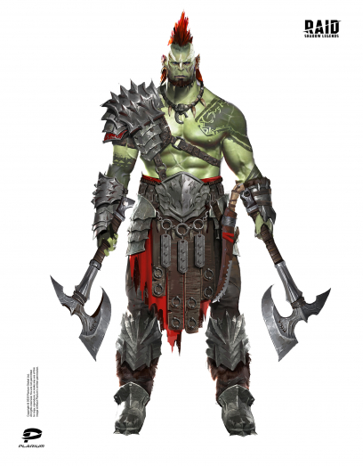 Concept art of Orcs from the video game Raid: Shadow Legends by Valentin Demchenko$ArtStation^https://www.artstation.com/valium
