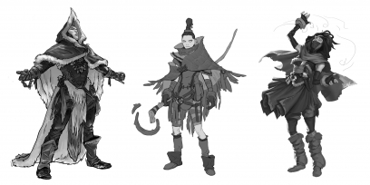 Concept art of Freljord Concepts from the video game Legends Of Runeterra by Sixmorevodka and Marko Djurdjevic and Claudiu Antoniu Magherusan