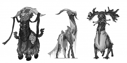 Concept art of Freljord Concepts from the video game Legends Of Runeterra by Sixmorevodka and Michal Ivan and Monika Palosz