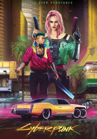 Concept art of Kitsch from the video game Cyberpunk 2077