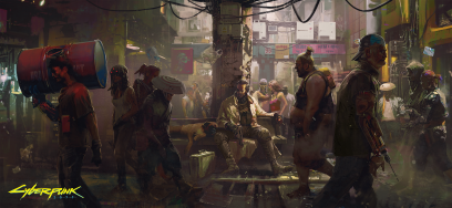 Concept art of I Make My Own Rules from the video game Cyberpunk 2077