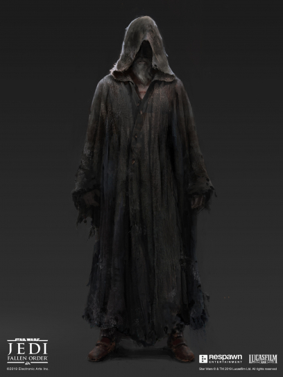 Concept art of Taron Malicos Robed from the video game Star Wars Jedi Fallen Order by Jordan Lamarre Wan