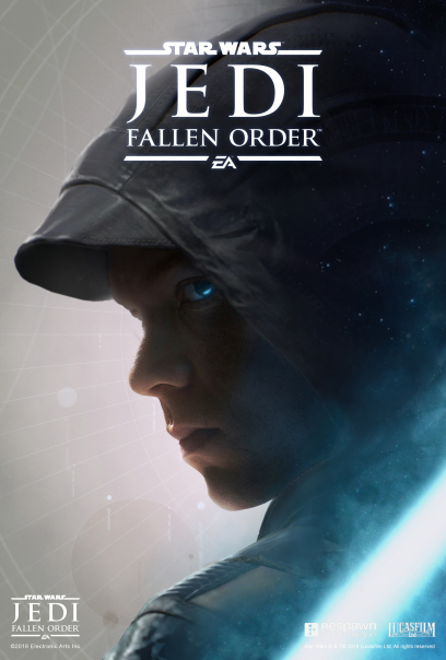 Concept art of Deluxe Edition Box Art from the video game Star Wars Jedi Fallen Order by Jordan Lamarre Wan