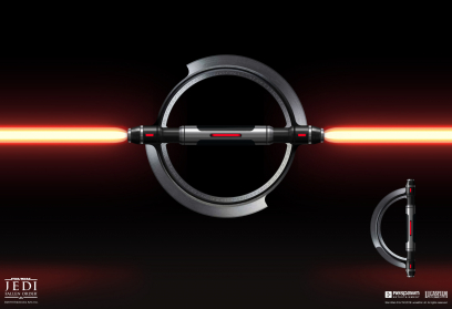 Concept art of Inquisitor Lightsaber from the video game Star Wars Jedi Fallen Order by Jordan Lamarre Wan