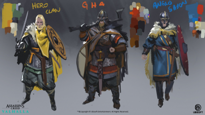 Concept art of Archetypes from the video game Assassin's Creed Valhalla by Even Amundsen