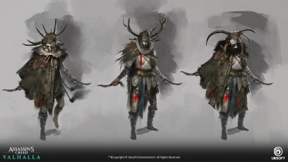 Concept art of Goneril from the video game Assassin's Creed Valhalla by Pierre Raveneau
